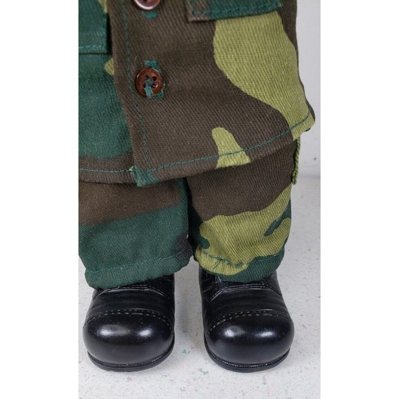 Vintage JJ Wind Patriot Bear U.S. Army Soldier Plush Toy 11"  Camouflage 1994 - Picture 12 of 14